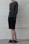 isaac sellam calfskin shorts INTUITIF-JERSEY